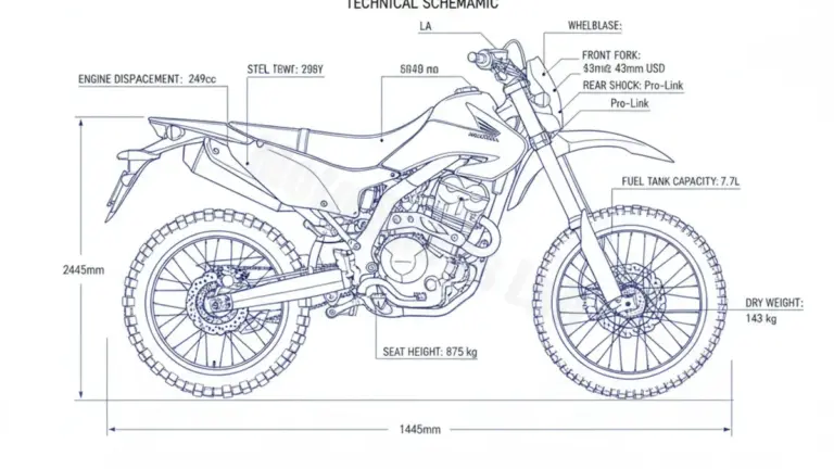 Honda CRF 250 L – MD38A/F/15 (2012–2016) Data: Oil Capacity & Rim Specs