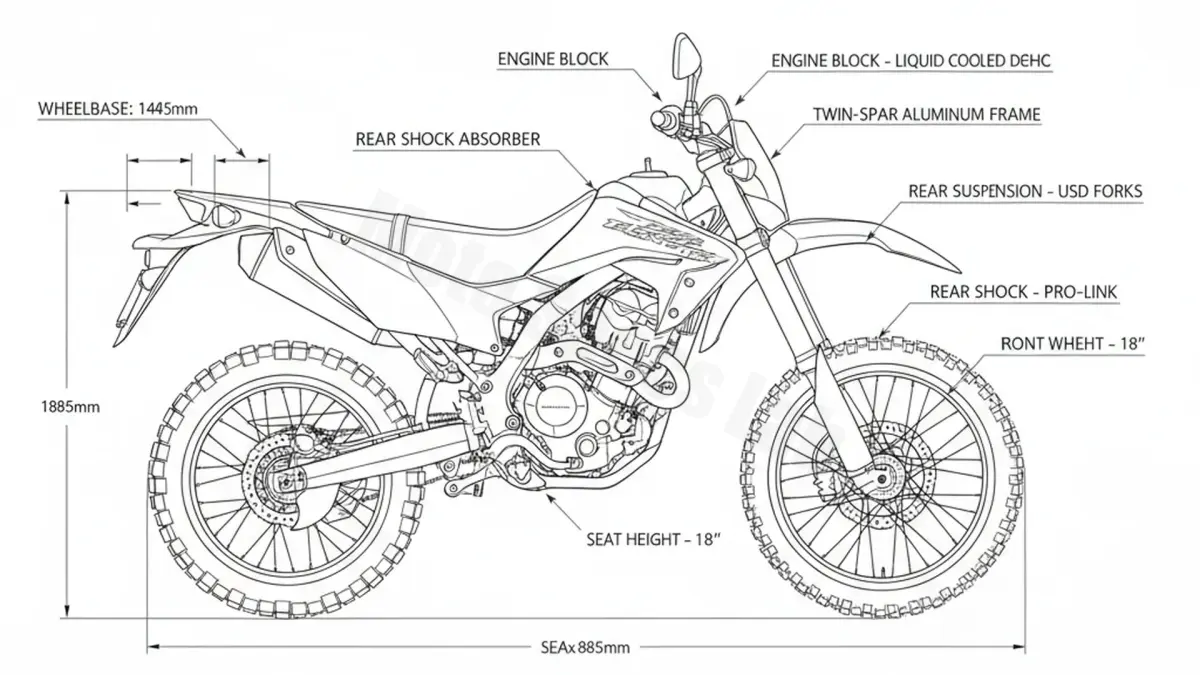 Honda CRF 250 LA - MD44A/K/19 Service Data: Oil, Battery & Specs specs