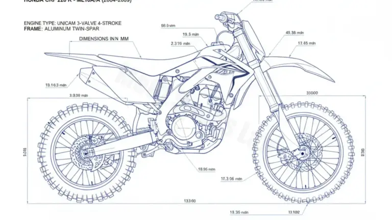Honda CRF 250 R – ME10A/A Tire Pressure, Oil Type & Fluid Specs
