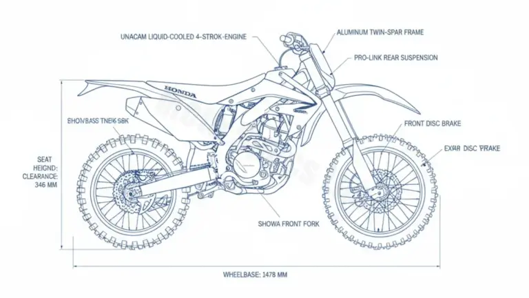 Honda CRF 250 R – ME10A/F Workshop Data: Fluids, Plugs & Tires