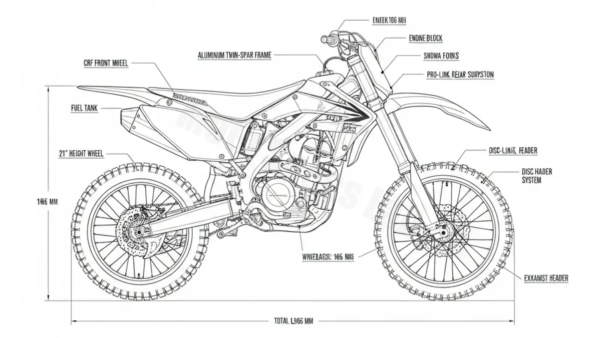 Honda CRF 250 R - ME10A/G Specs: Oil Capacity & Tire Pressure