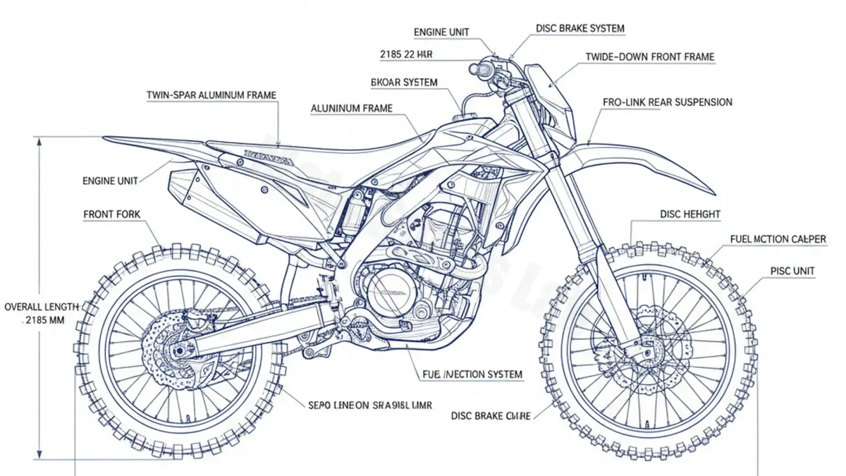 Honda CRF 250 R - ME12A/J Specs: Engine Oil, Gap & Tire PSI specs