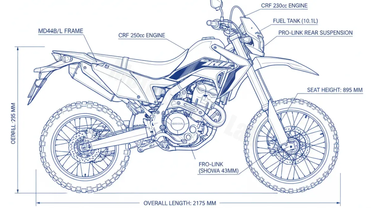 Honda CRF 250 RLA RALLY - MD44B/L Technical Review & Maintenance Guide
