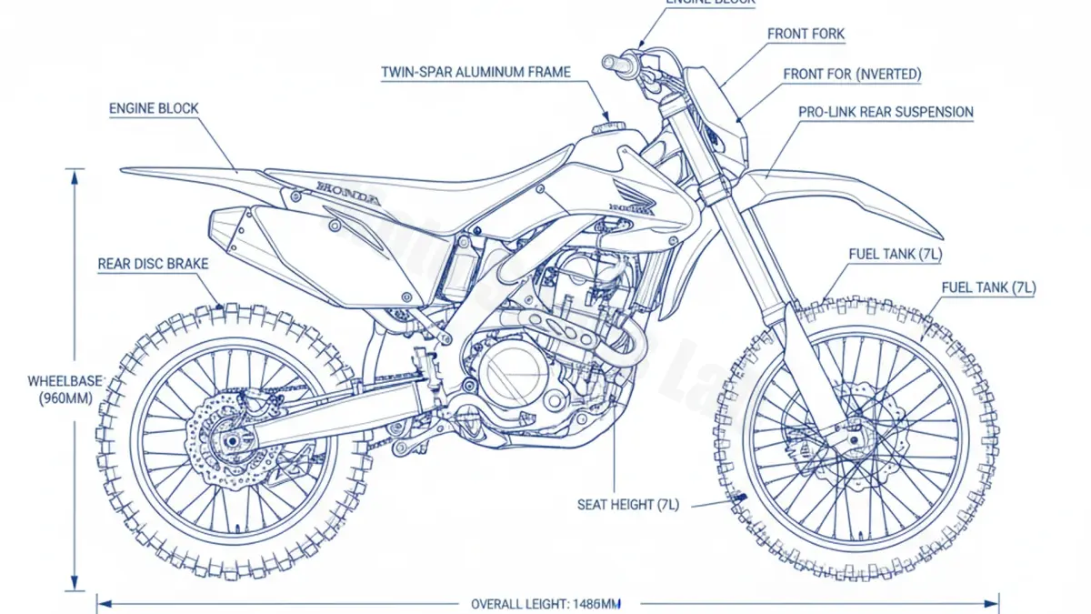 Honda CRF 250 X - ME11A/9/10 Workshop Data: Fluids, Plugs & Tires specs