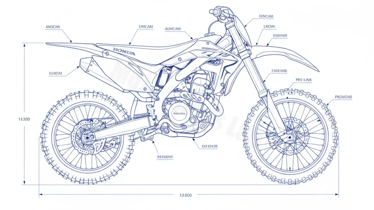 Oil & Tires: Honda CRF 450 R - PE05A/E Technical Specifications specs