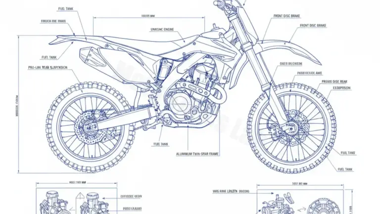Honda CRF 450 X – PE06A/E/15 (2005 – 2017) Data: Oil Capacity & Rim Specs