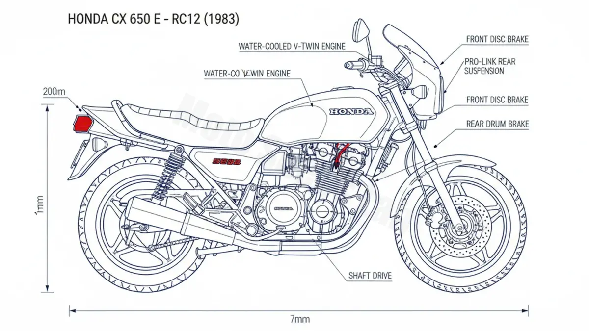 Honda CX 650 E - RC12 Specs: Oil Capacity & Tire Pressure