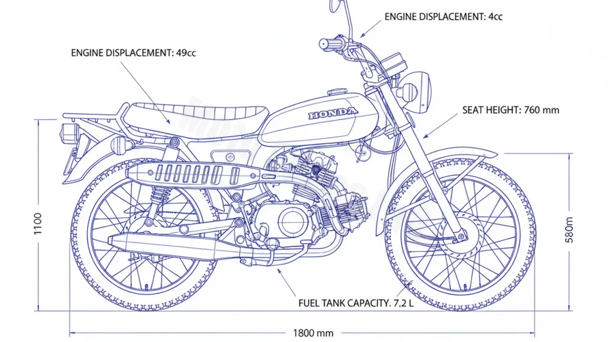 Honda CY 50 - CY50 Service Data: Oil, Battery & Specs