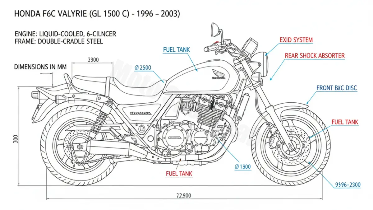 Honda F6C VALKYRIE (GL 1500 C) - SC34 Maintenance Schedule & Torque Settings