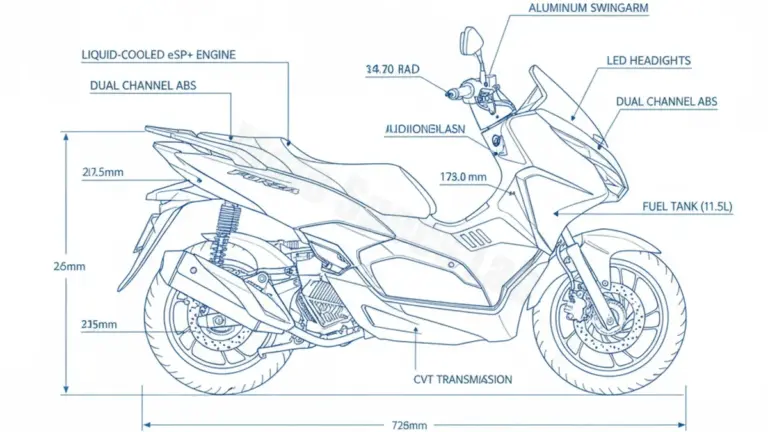 Honda FORZA 125 (NSS 125) (EURO 5) – JK02A Maintenance: Recommended Oil & Tires