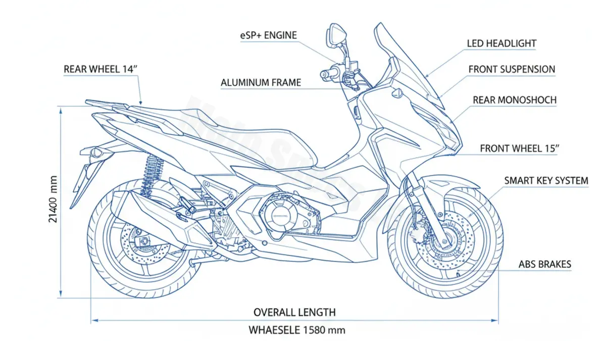 Honda Forza 350 (NSS 350) - NF10A/25 Maintenance: Recommended Oil & Tires