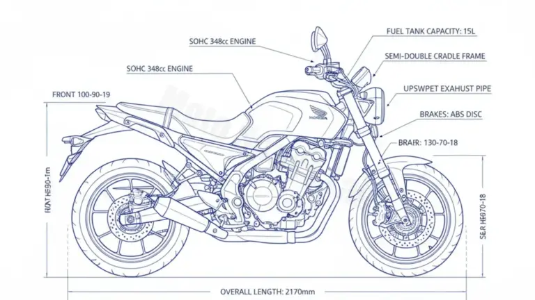 Honda GB 350 S – NC59A Service Data: Oil, Battery & Specs