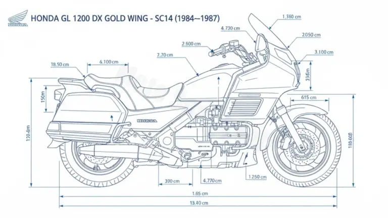 Honda GL 1200 DX GOLD WING – SC14 Tire Pressure, Oil Type & Fluid Specs
