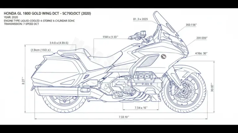 Honda GL 1800 GOLD WING DCT – SC79D/20 Workshop Data: Fluids, Plugs & Tires