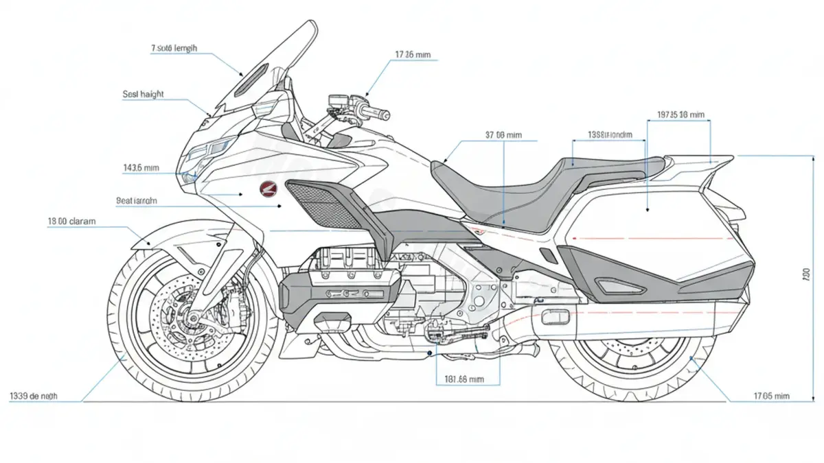 Honda GL 1800 Gold Wing DCT - SC79D/25 (2018-present) Factory Oil & Tire Pressure Data specs