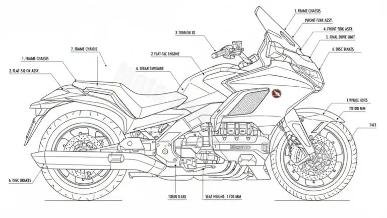Oil & Tires: Honda GL 1800 GOLD WING – GL18/20 Technical Specifications
