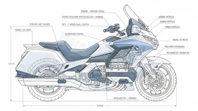 Honda GL 1800 GOLD WING TOUR DCT + AIRBAG – SC79B/20 Service Data: Oil, Battery & Specs