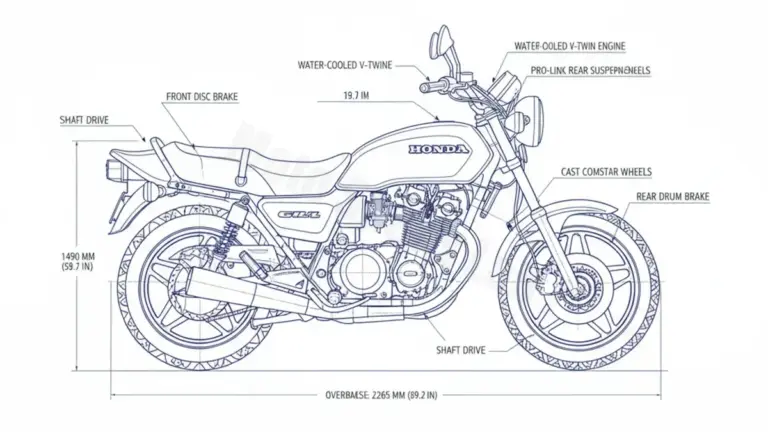 Honda GL 500 D SILVER WING – PC02 Specs: Engine Oil, Gap & Tire PSI