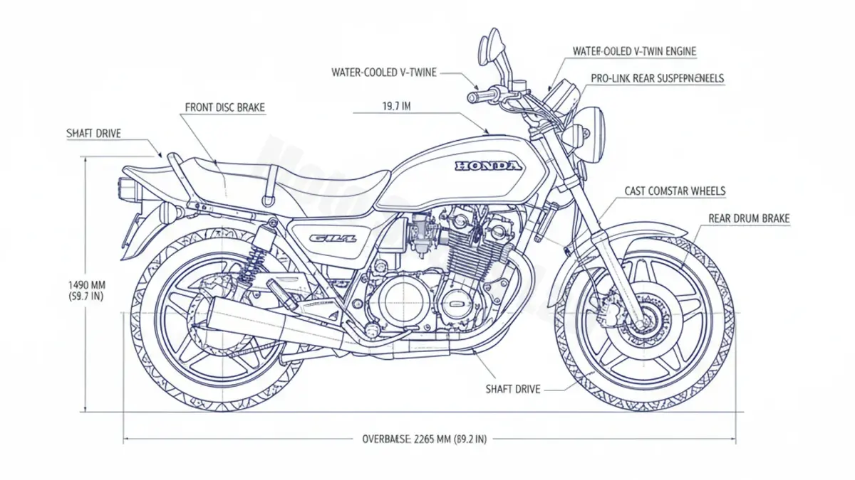 Honda GL 500 D SILVER WING - PC02 Specs: Engine Oil, Gap & Tire PSI
