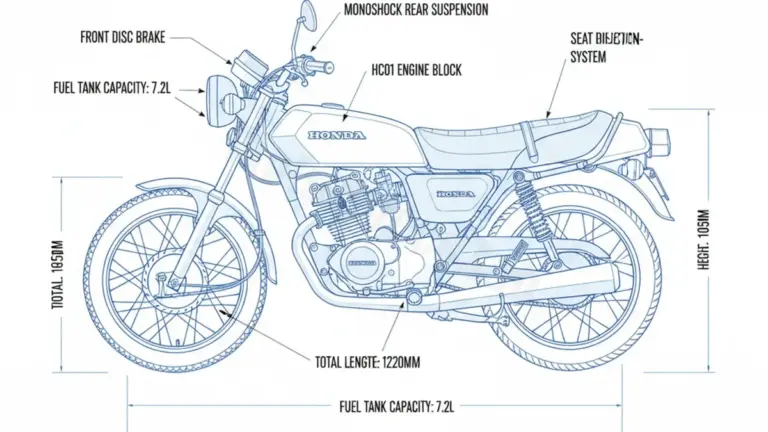 Oil & Tires: Honda MB 80 S – HC01 Technical Specifications