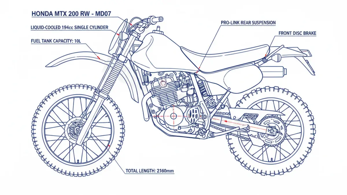 Honda MTX 200 RW - MD07 Full Specifications & Ownership Data specs