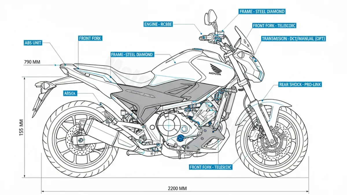 Honda NC 750 S/SD (OHNE/MIT DCT) (EURO 4) - RC88 Technical Review & Maintenance Guide specs