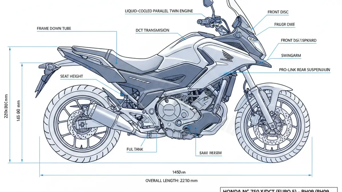 Honda NC 750 X/DCT (EURO 5) - RH09 Maintenance: Recommended Oil & Tires