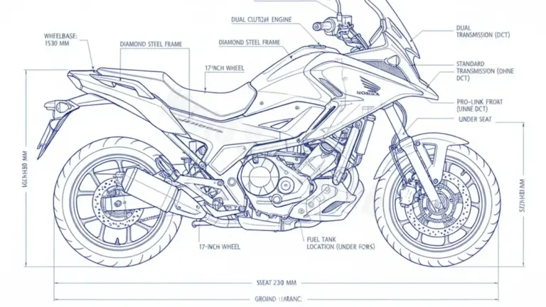 Honda NC 750 X/XD (OHNE/MIT DCT) – RC72 Tire Pressure, Oil Type & Fluid Specs