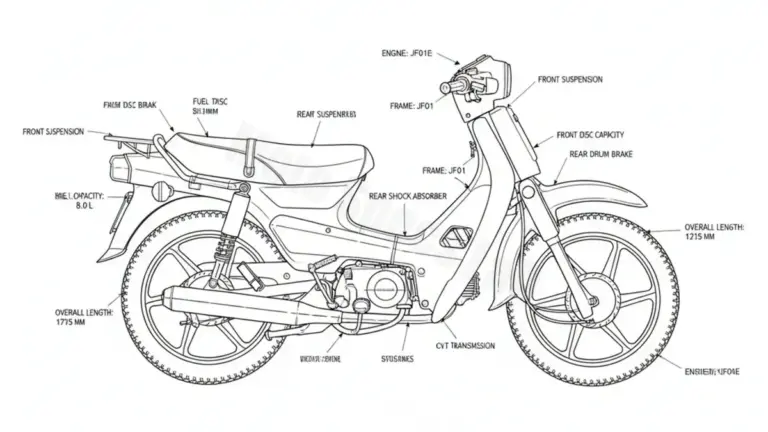 Honda NH 125 D LEAD – JF01 Workshop Data: Fluids, Plugs & Tires