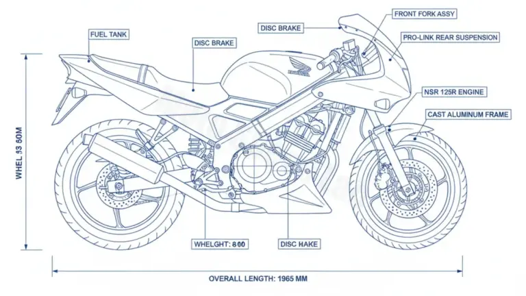 Honda NSR 125 R – JC22 Workshop Data: Fluids, Plugs & Tires