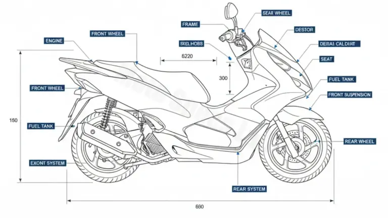 Honda PCX 125 – JF64/JF83 (2016–2020) Factory Oil & Tire Pressure Data