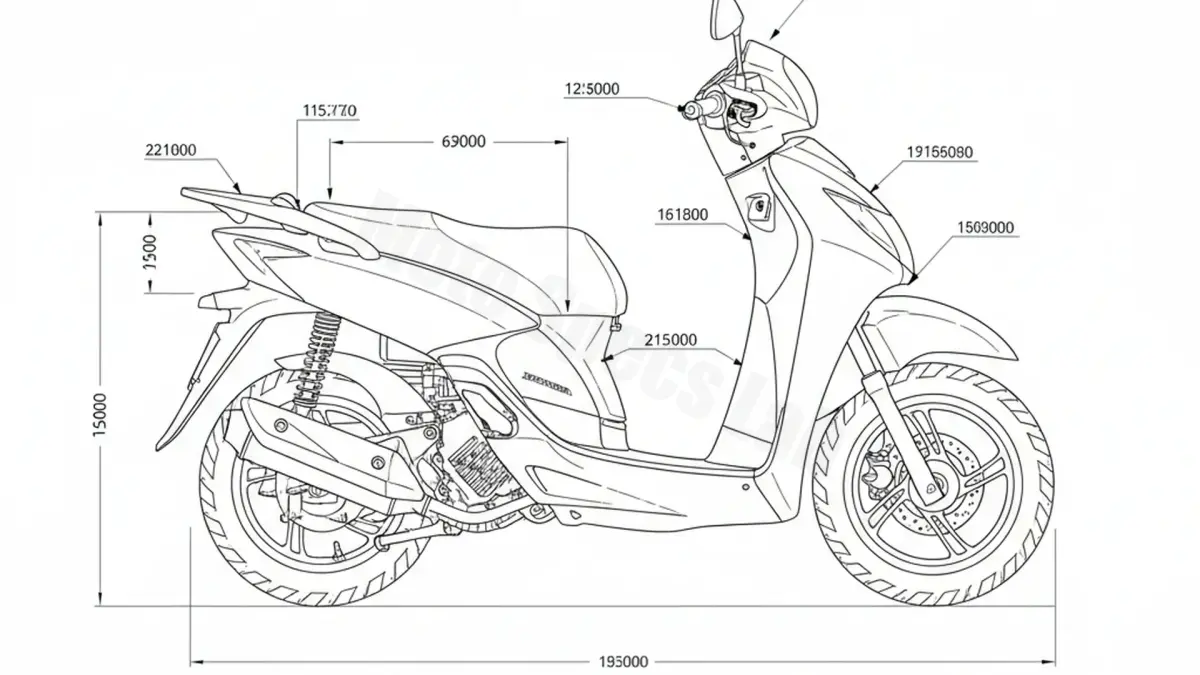 Honda SH 125 - JF09 Specs: Oil Capacity & Tire Pressure