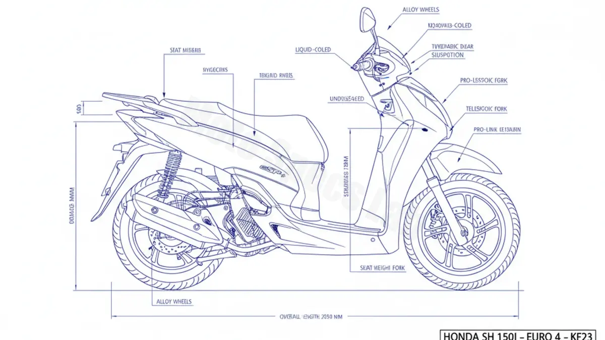 Honda SH 150I (EURO 4) - KF23 Specs: Oil Capacity & Tire Pressure