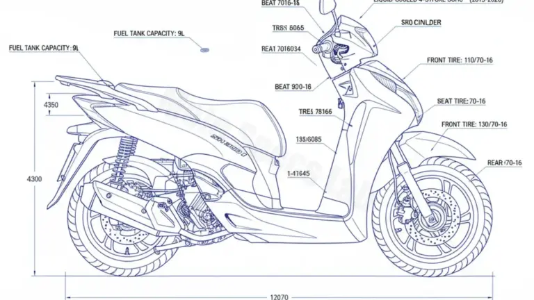 Honda SH 300 I – NF05 Service Data: Oil, Battery & Specs