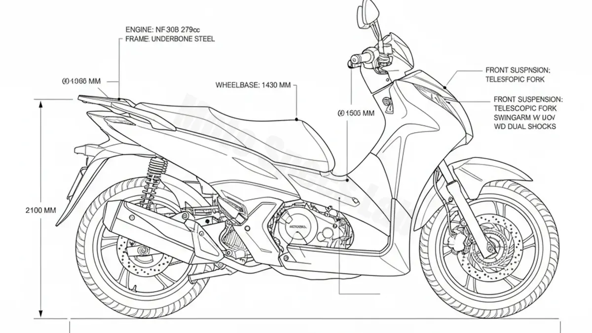 Honda SH 300 I - NF05B Service Data: Oil, Battery & Specs specs