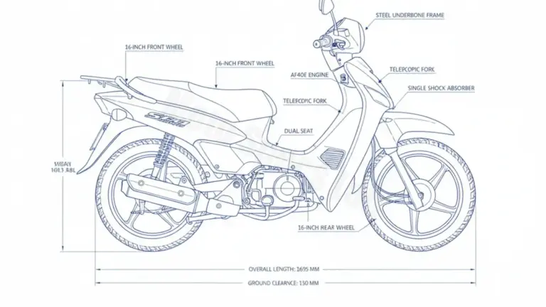 Honda SH 50 FIFTY – AF40 (1996 – 2001) Factory Oil & Tire Pressure Data