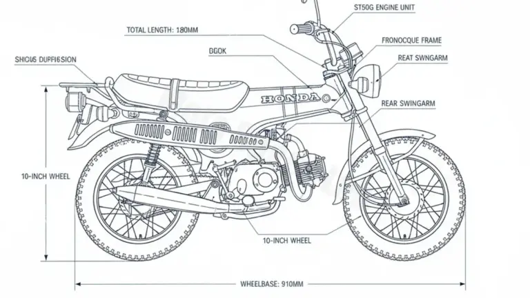 Honda ST 50 G DAX – ST50/ST50G Service Guide: Oil Level & Tire Specs