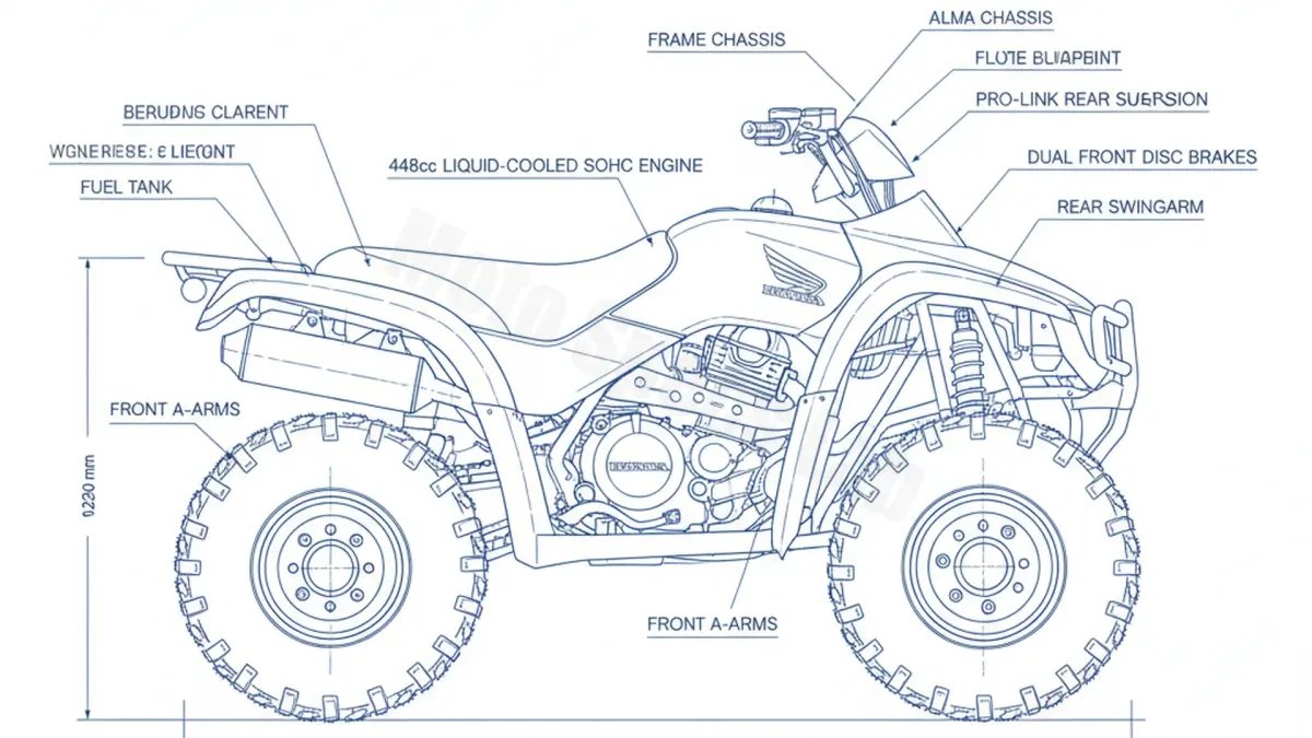 Honda TRX 450 FE - TRX-450FE Service Data: Oil, Battery & Specs