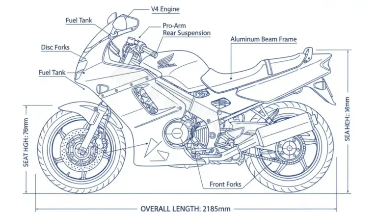 Honda VFR 750 F – RC36/L-P Specs: Oil Capacity & Tire Pressure