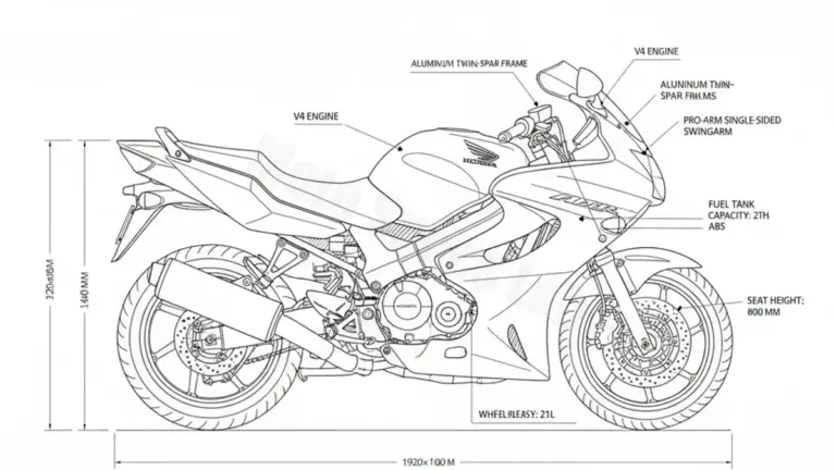 Honda VFR 800 (ABS) – RC46C Service Guide: Oil Level & Tire Specs