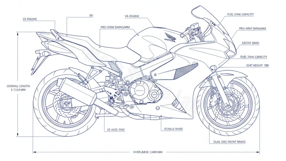 Honda VFR 800 F (EURO 4) - RC93A Specs: Oil Capacity & Tire Pressure specs