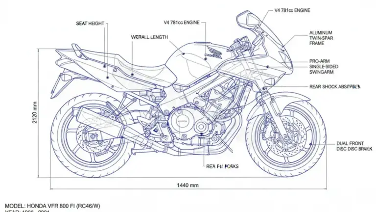 Honda VFR 800 FI – RC46/W Maintenance Schedule & Torque Settings