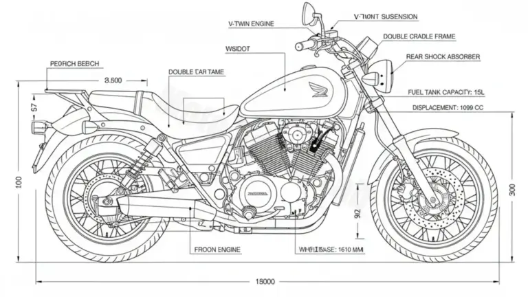 Oil & Tires: Honda VT 1100 C2 SHADOW ACE – SC32 Technical Specifications