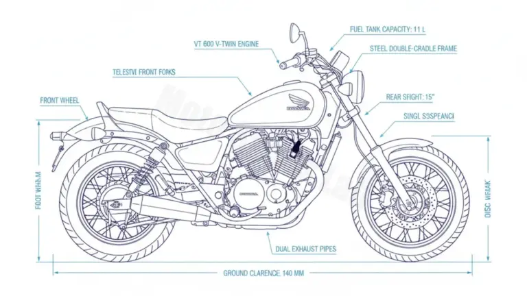 Honda VT 600 C SHADOW – PC21 (1988 – 2000) Factory Oil & Tire Pressure Data