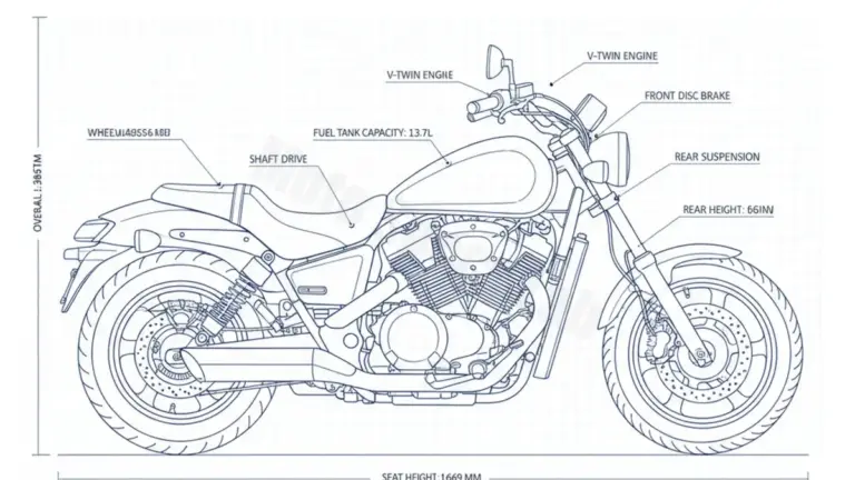 Honda VTX 1300 – SC52 Tire Pressure, Oil Type & Fluid Specs