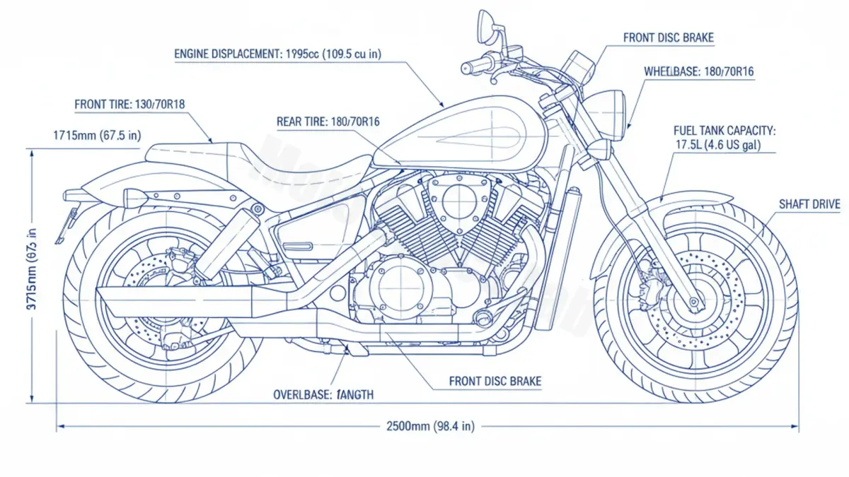 Honda VTX 1800 - SC46 Specs: Engine Oil, Gap & Tire PSI specs