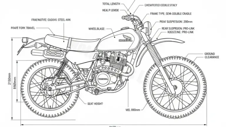 Honda XL 200 R – MD06 (1982 – 1984) Data: Oil Capacity & Rim Specs