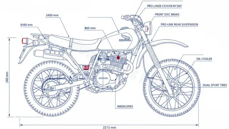 Honda XL 500 S – PD01/79 (1979–1981) Factory Oil & Tire Pressure Data