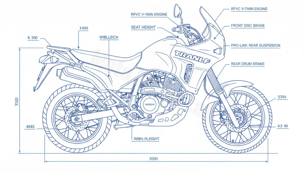 Oil & Tires: Honda XL 600 V TRANSALP - PD10 Technical Specifications specs