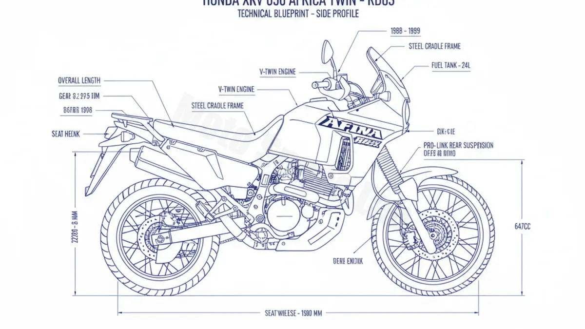 Honda XRV 650 AFRICA TWIN - RD03 Service Data: Oil, Battery & Specs specs